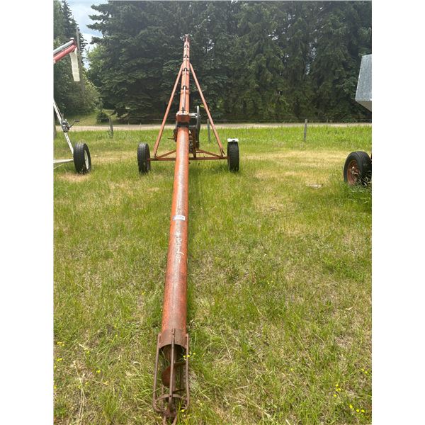 Sakundiak 6in x 35ft Auger approx., c/w Honda 13 H.p. elec./start