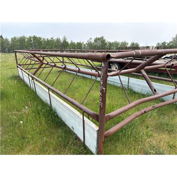 Long feeder, approx. 9ft x 24ft