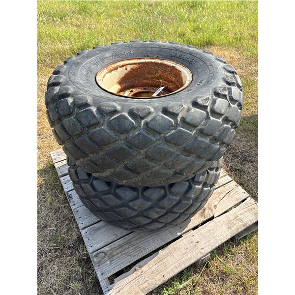 (Selling all together) 2- 16.5x16.1 Tires & 8-hole rims