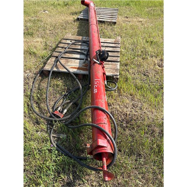 Red orbit drive auger, approx. 15ft