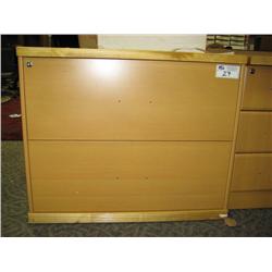 Ash Maple 2 Drawer Lateral File Cabinet (r03)