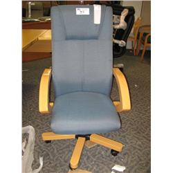 Ash Maple Ocean Blue Hi Back Managers