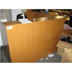 Cherry Oak L-shape Reception Desk (p-2)