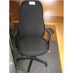 Black Fabric Hi Back Executive Knee Tilter