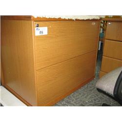Cherry Oak 2 Drawer Lateral File Cabinet