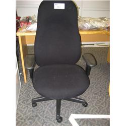 Black Fabric Hi Back Executive Knee Tilter