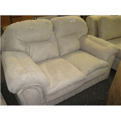 Cream Micro Fibre Loveseat