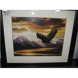 eagle At Sunset Print
