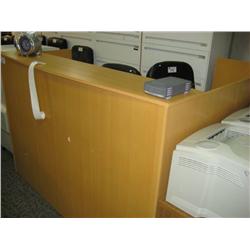 Ash Maple L-shape Reception Desk