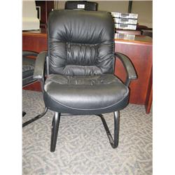 Black Leather Client Chair