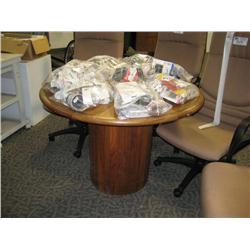 Walnut Round Conference Table