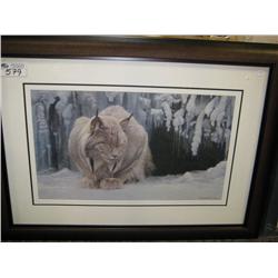 lynx Dozing By Robert Bateman