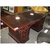 Image 1 : Mahogany 2 Piece Lawyers Desk And Credenza