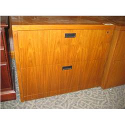 Cherry 2 Drawer Lateral File Cabinet