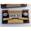 Image 2 : (2) Sets of Four Wood Domino Trays