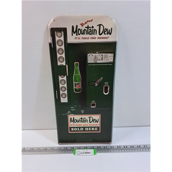 Mountain Dew Metal Sign - 8.5" x 18"