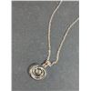 Image 4 : Sterling Silver Circle Pendant Necklace