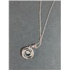 Image 5 : Sterling Silver Circle Pendant Necklace