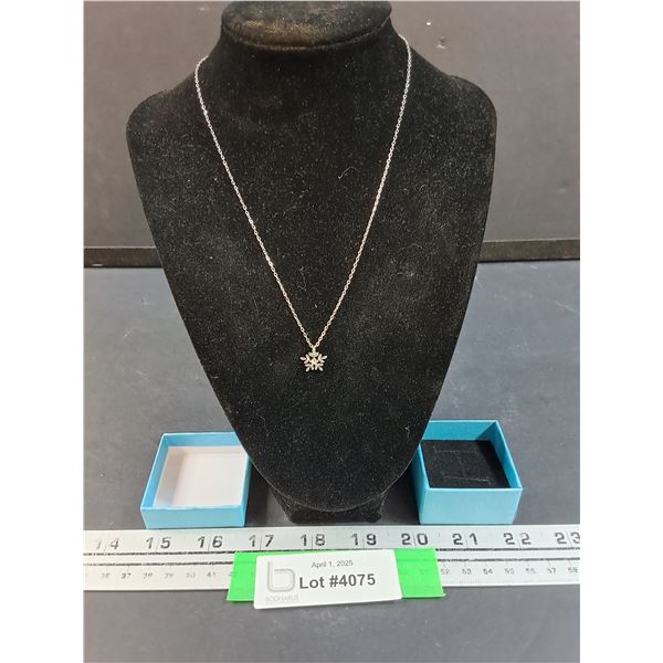 Sterling Silver Snowflake Necklace