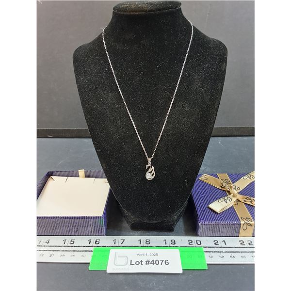 Sterling Silver Swan Necklace