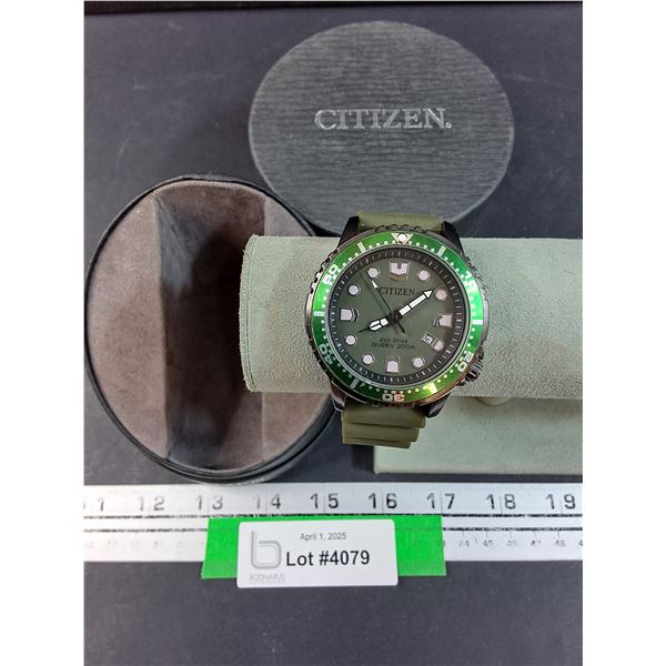 Citizen Eco-Drive Green Watch - Works - CANNOT GUARANTEE AUTHENTICATION