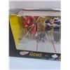 Image 2 : NHL Gordie Howe & Johnny Bower Hockey Figurine Set - Some Wear on Packaging