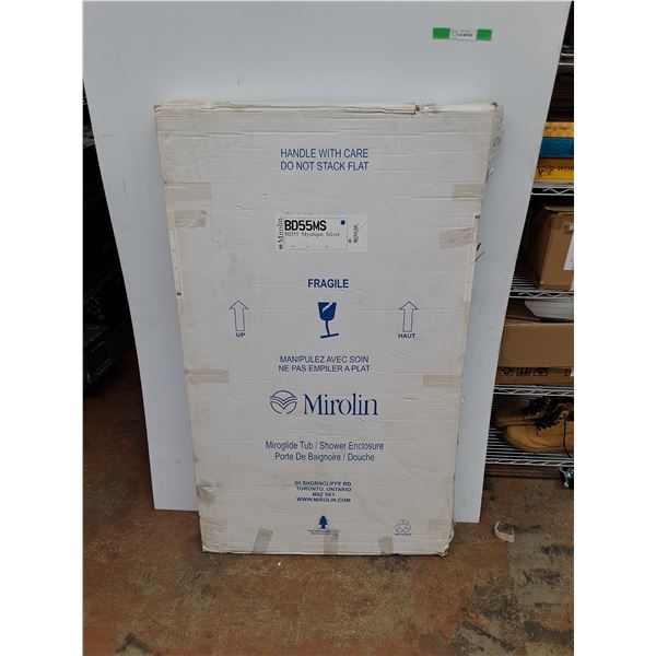 *Mystique Silver Miroglide Tub/Shower Enclosure