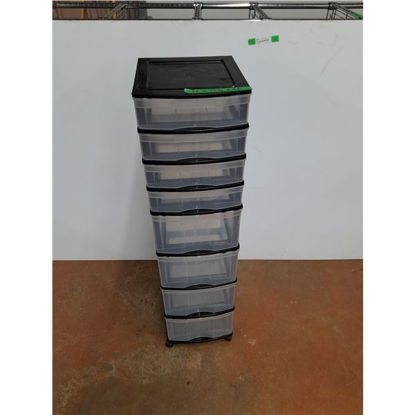 *(8) Drawer Plastic Cabinet/Organizer