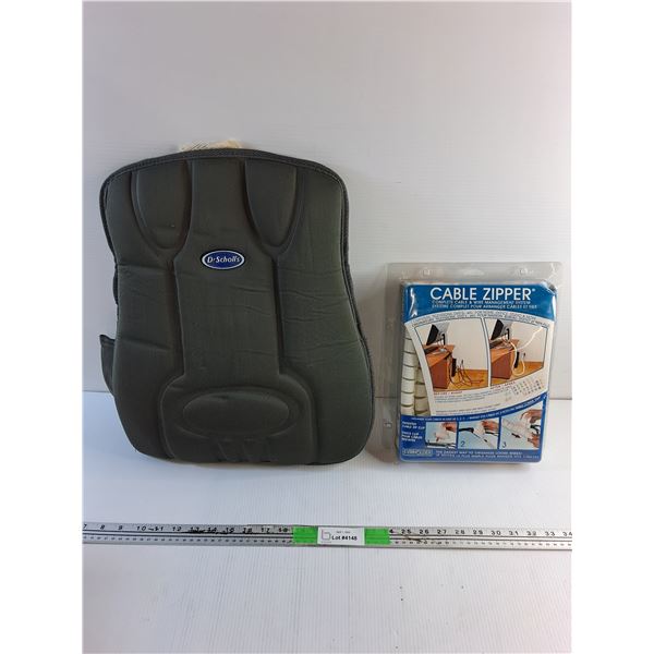 DrScholls Heat and Massage Pad and Cable Zipper