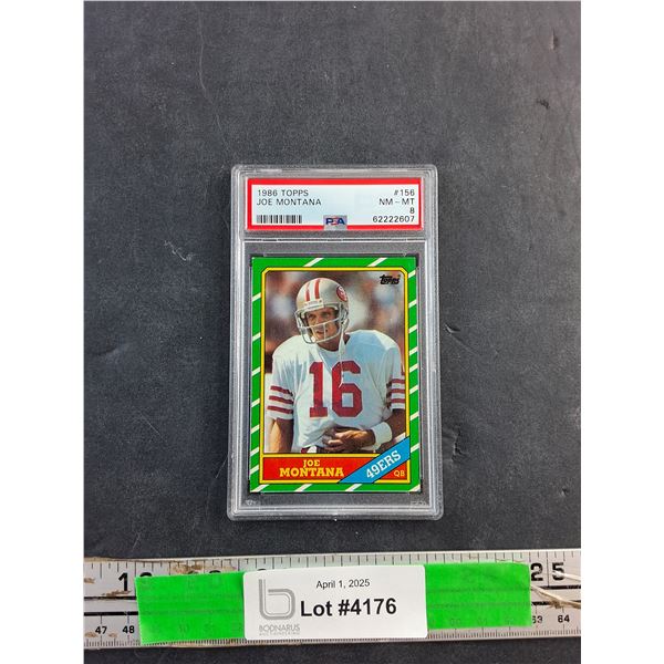 1986 Topps Joe Montana Trading Football Card - Cannot Authenticate