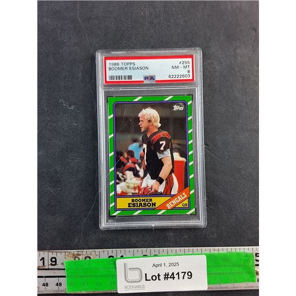 1986 Topps Boomer Esiason Football Trading Card - Cannot Authenticate