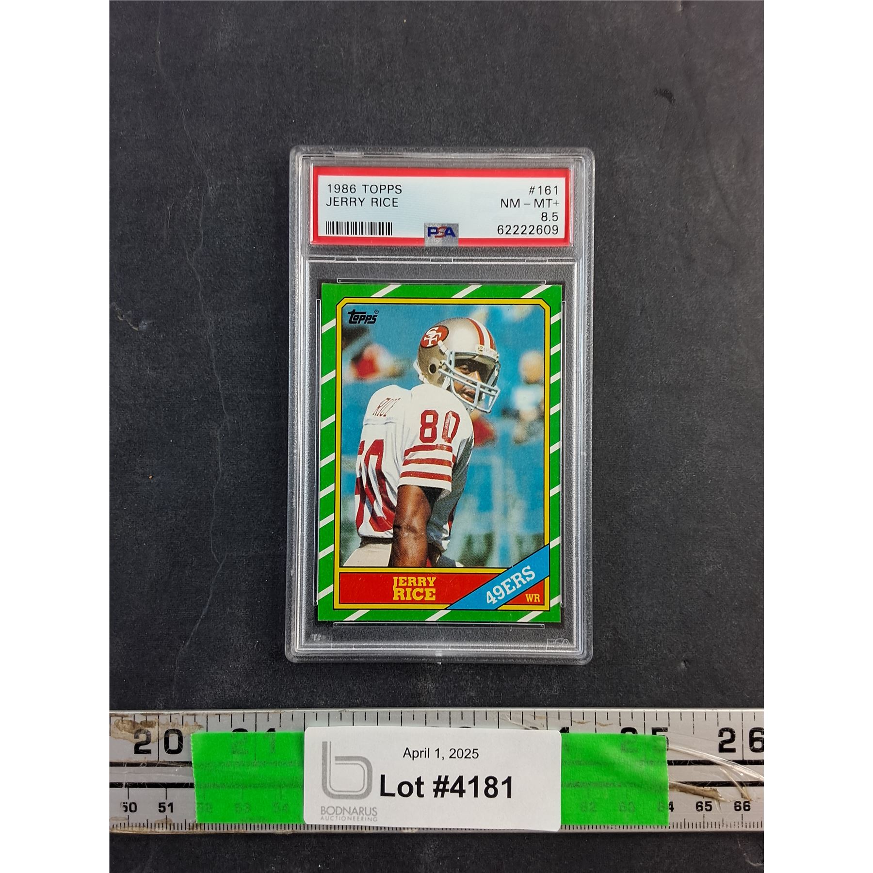 Jerry Rice All Pro Rookie 1986 Topps Jerry Rice Football Rookie Card - Cannot Authenticate ...