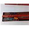 Image 3 : Toolbox with Tools- Slat Cutter, Level, Screwdrivers, Misc.