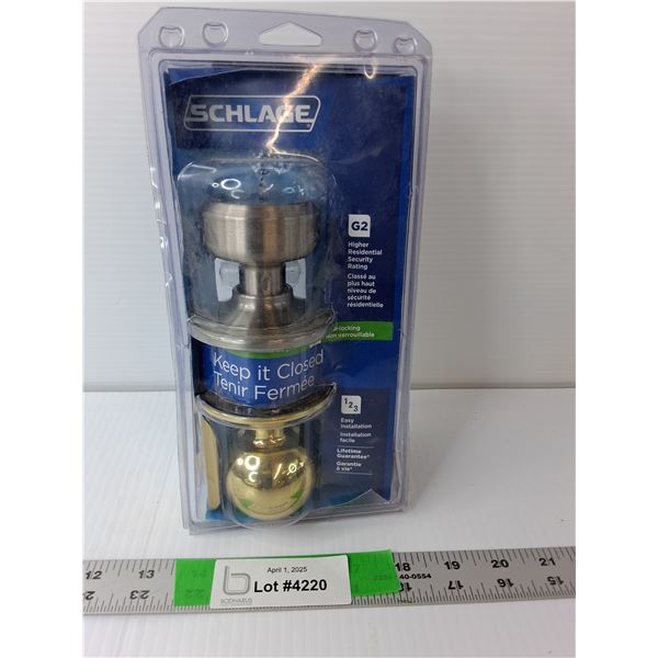 Schlage Doorknob Kit- Sealed