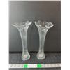 Image 1 : (2) Glass Candleholders
