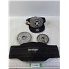 Image 1 : Harbringer Support Belt, 2 1/2lb and 3 lb Weights and a Ballcap (Snapback)