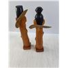 Image 2 : (2) Wooden Totem Type Poles Japanese Theme