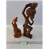 Image 1 : (2) Wooden Sculptures