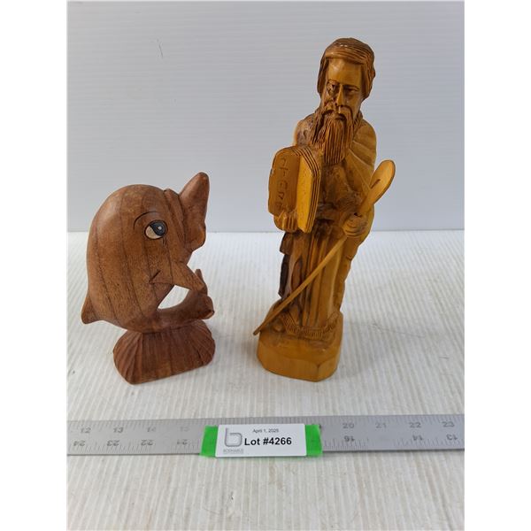 Wooden "Prophet" and Dolphin