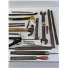Image 4 : Assorted Hand Tools, Hammer, Punches, Files Nippers and Wrench