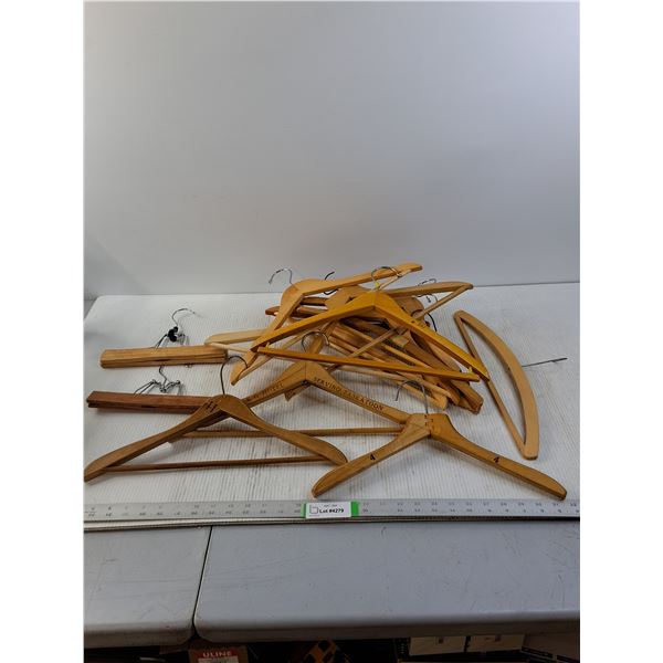Assorted Wooden Hangers
