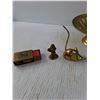 Image 2 : Brass Colored Dish and Brass Colored Animals with One Matchbox Holder