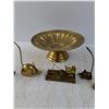 Image 3 : Brass Colored Dish and Brass Colored Animals with One Matchbox Holder