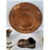 Image 4 : Copper Clored Plate and Brass Colored Items