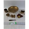 Image 1 : Brass Colored Dishes, Containers, Bell and Salt & Pepper Shakers