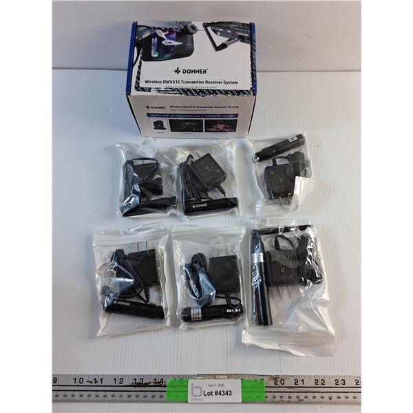 Donner Wireless DMX512 Transmitter Receiver System