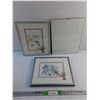 Image 1 : (2) Framed Bird Art Prints and Photo Frame