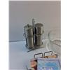 Image 2 : Salt & Pepper Shakers, Glass Bowls, Napkins, Jar and Napkin Tray