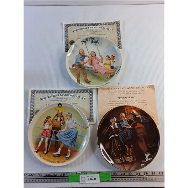 (3) Knowles Wall Decor Plates