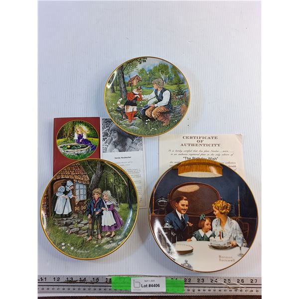 (3) Wall Decor Plates